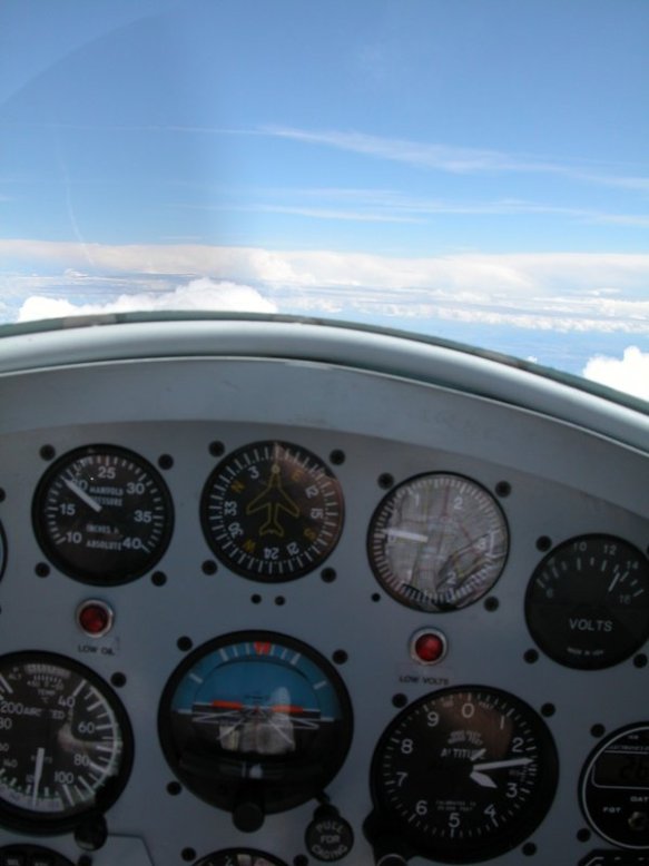 Over the Pyrenees at 13,000ft in Greg’s RV-4