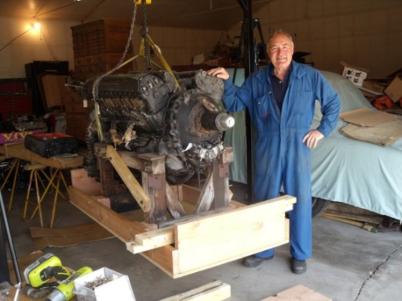 Alex next to the start of the crate