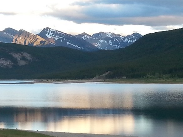 First evening in the Rockies where I heard the wolves