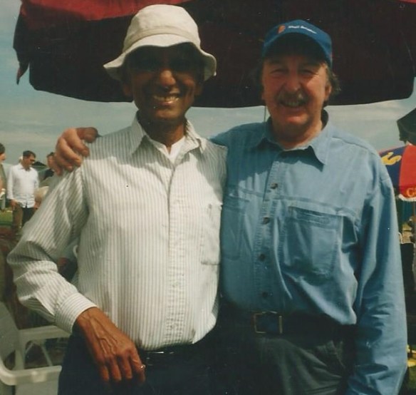 Toon Ghose and Don Lord standing together, Don's arm around Toon's shoulders.